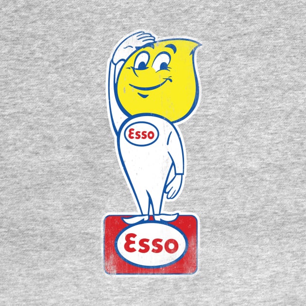 Esso gasoline by 1208